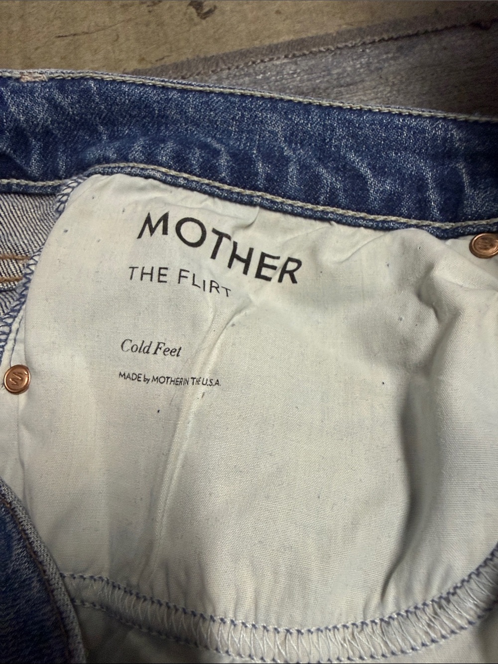 MOTHER The Flirt, Light Blue Distressed Skinny Jeans - Picture 3 of 4
